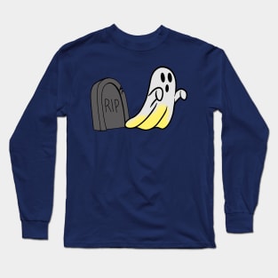 Graveyard Ghost Wrong Sheet Long Sleeve T-Shirt